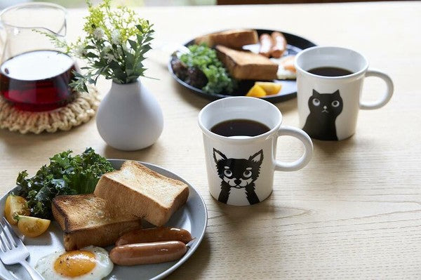 Black Cat Peeping Mug