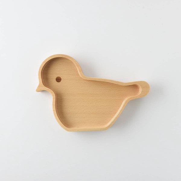 Bird-Shaped Wooden Plate