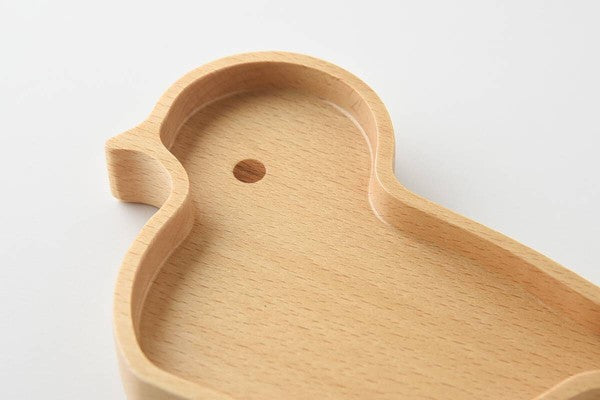 Bird-Shaped Wooden Plate
