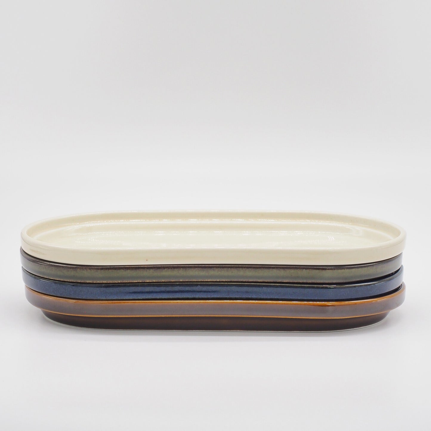 Brown Oval Plate by Smith