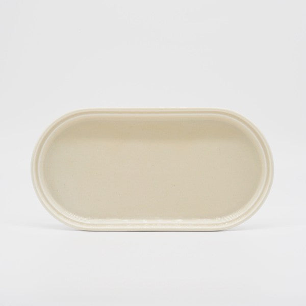 Vanilla Oval Plate by Smith