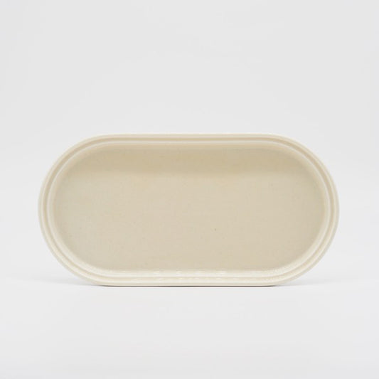 Vanilla Oval Plate by Smith