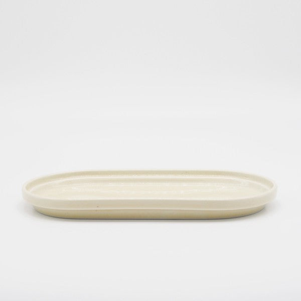 Vanilla Oval Plate by Smith