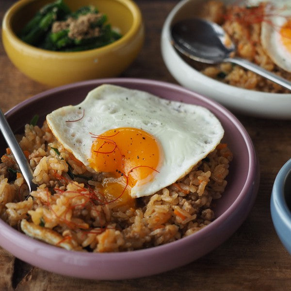 Pink Plate | Bread, Rice, and...