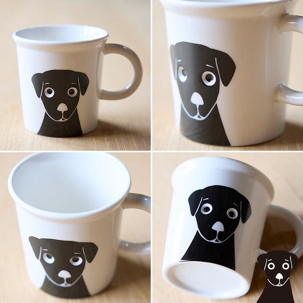 Happy Dog Peeping Mug